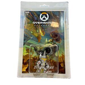 Overwatch #2 Reinhardt Dragon Slayer Comic Book & Bag Clip Figure Blizzard